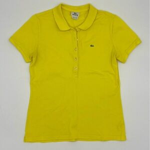 Lacoste Women’s Polo Shirt – Yellow – Size 44 (US Large)